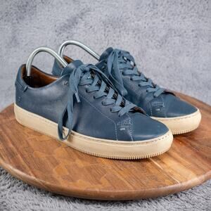 Frye Astor Low Lace Sneakers in Seapine Blue 80717 Mens Size 7 D Womens 8-8.5